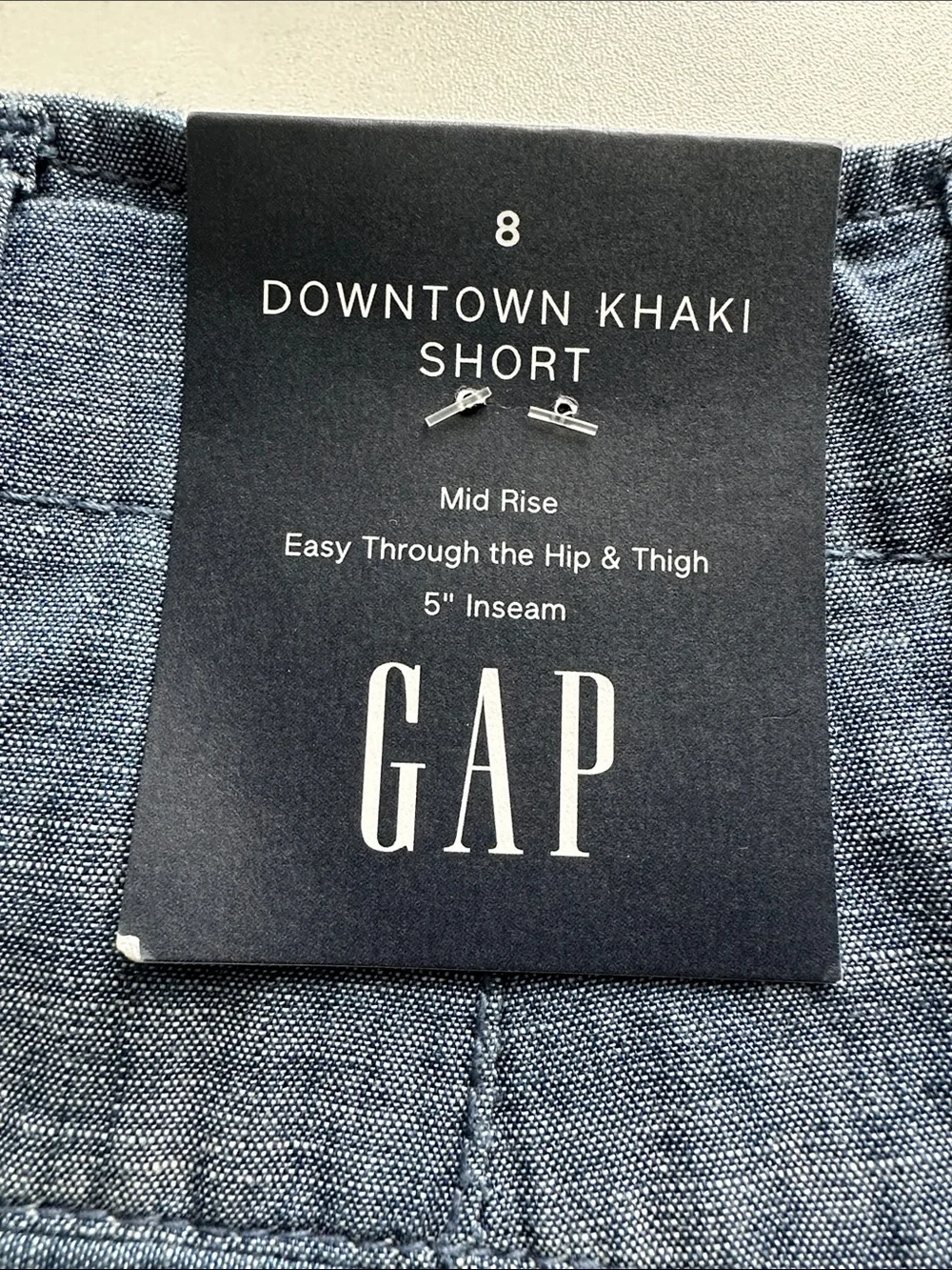 GAP Blue Flat-Front Casual Shorts